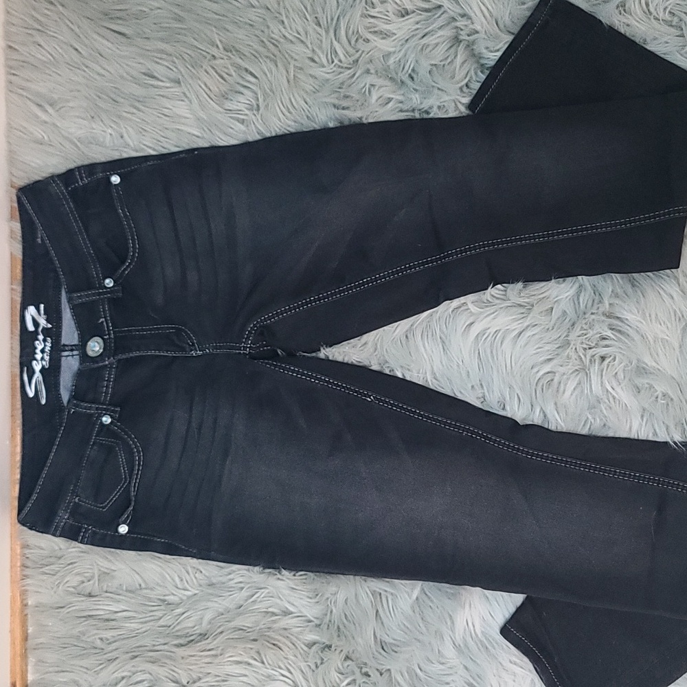 Seven7, Size 6, Skinny Black Jeans